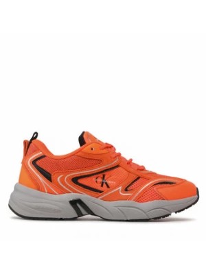 Zdjęcie produktu Calvin Klein Jeans Sneakersy Retro Tennis Su-Mesh YM0YM00589 Pomarańczowy