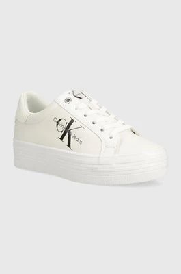 Zdjęcie produktu Calvin Klein Jeans sneakersy VULC FLATFORM LACEUP kolor biały YW0YW00847