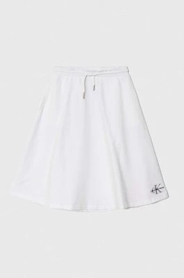 Zdjęcie produktu Calvin Klein Jeans spódnica dziecięca kolor biały mini rozkloszowana