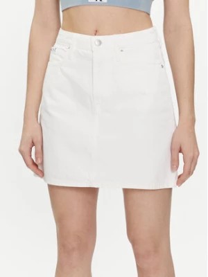 Zdjęcie produktu Calvin Klein Jeans Spódnica jeansowa J20J222813 Biały Regular Fit