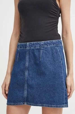 Zdjęcie produktu Calvin Klein Jeans spódnica jeansowa kolor niebieski mini prosta J20J222827