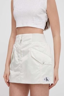 Zdjęcie produktu Calvin Klein Jeans spódnica kolor biały mini ołówkowa J20J223317