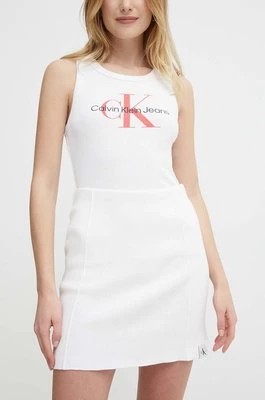 Zdjęcie produktu Calvin Klein Jeans spódnica kolor biały mini prosta J20J223281