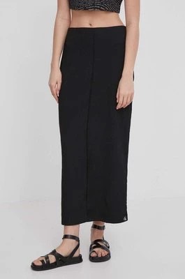 Zdjęcie produktu Calvin Klein Jeans spódnica kolor czarny maxi ołówkowa J20J223144