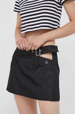 Zdjęcie produktu Calvin Klein Jeans spódnica kolor czarny mini prosta