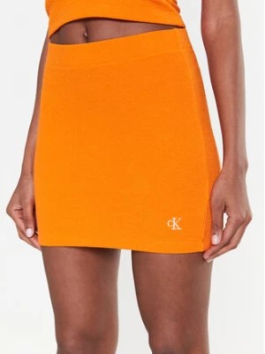 Zdjęcie produktu Calvin Klein Jeans Spódnica ołówkowa J20J220795 Pomarańczowy Slim Fit