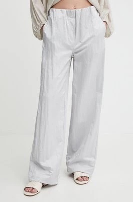 Zdjęcie produktu Calvin Klein Jeans spodnie damskie kolor szary proste high waist J20J223122