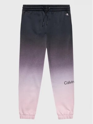 Zdjęcie produktu Calvin Klein Jeans Spodnie dresowe All Over Gradient IU0IU00332 Fioletowy Regular Fit