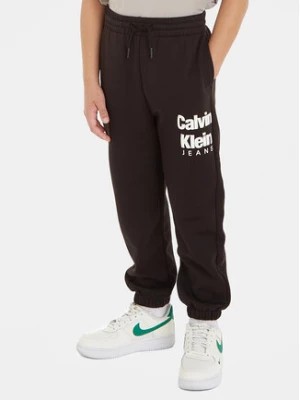 Zdjęcie produktu Calvin Klein Jeans Spodnie dresowe IB0IB01816 Czarny Regular Fit