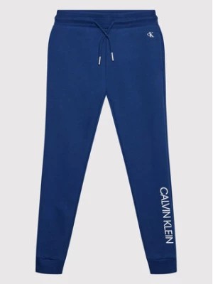 Zdjęcie produktu Calvin Klein Jeans Spodnie dresowe Institutional Logo IB0IB00954 Granatowy Regular Fit
