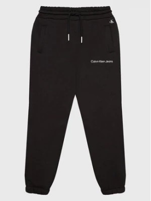 Zdjęcie produktu Calvin Klein Jeans Spodnie dresowe Logo IG0IG01509 Czarny Relaxed Fit
