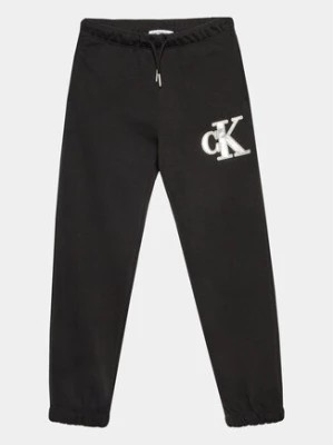 Zdjęcie produktu Calvin Klein Jeans Spodnie dresowe Metallic IG0IG02287 Czarny Regular Fit