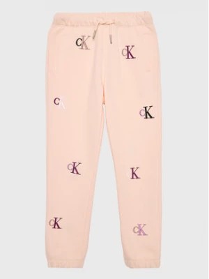 Zdjęcie produktu Calvin Klein Jeans Spodnie dresowe Monogram IG0IG01906 Różowy Regular Fit