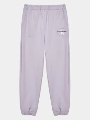 Zdjęcie produktu Calvin Klein Jeans Spodnie dresowe Monogram IG0IG02094 Fioletowy Regular Fit