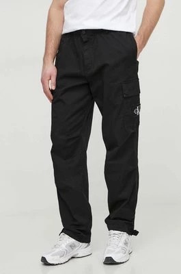 Zdjęcie produktu Calvin Klein Jeans spodnie męskie kolor czarny w fasonie cargo