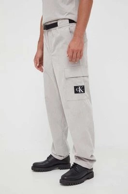 Zdjęcie produktu Calvin Klein Jeans spodnie męskie kolor szary w fasonie cargo