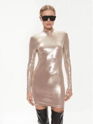 Zdjęcie produktu Calvin Klein Jeans Sukienka codzienna J20J222512 Złoty Slim Fit