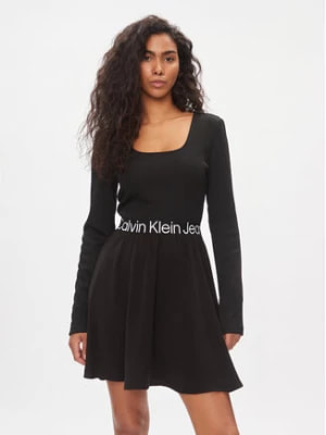 Zdjęcie produktu Calvin Klein Jeans Sukienka codzienna J20J222523 Czarny Regular Fit