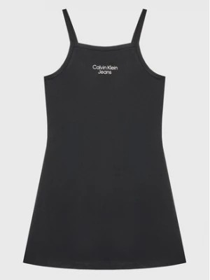 Zdjęcie produktu Calvin Klein Jeans Sukienka codzienna Stack Logo IG0IG01963 Czarny Regular Fit