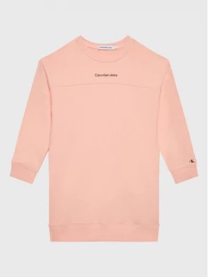 Zdjęcie produktu Calvin Klein Jeans Sukienka dzianinowa IG0IG01671 Różowy Regular Fit