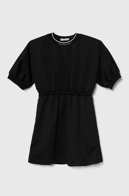 Zdjęcie produktu Calvin Klein Jeans sukienka dziecięca kolor czarny mini rozkloszowana