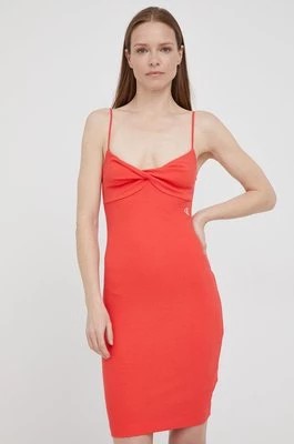 Zdjęcie produktu Calvin Klein Jeans sukienka J20J218402.PPYY kolor czerwony mini dopasowana