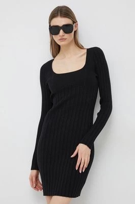 Zdjęcie produktu Calvin Klein Jeans sukienka kolor czarny mini dopasowana