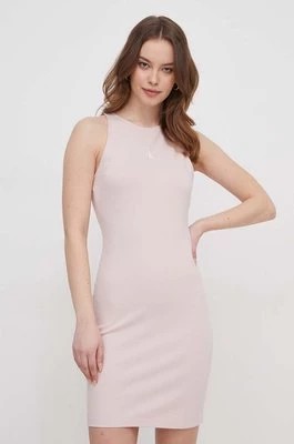 Zdjęcie produktu Calvin Klein Jeans sukienka kolor różowy mini rozkloszowana