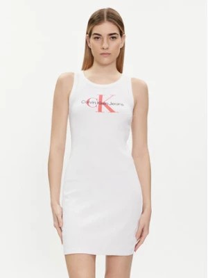 Zdjęcie produktu Calvin Klein Jeans Sukienka letnia Archival Monologo J20J223069 Biały Slim Fit
