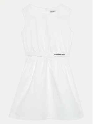 Zdjęcie produktu Calvin Klein Jeans Sukienka letnia Minimalistic IG0IG02470 Biały Regular Fit
