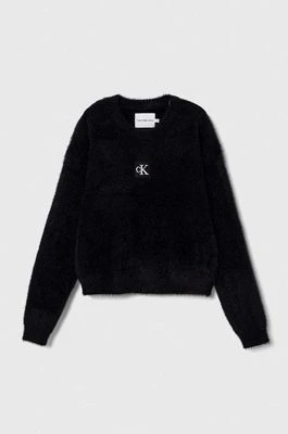Zdjęcie produktu Calvin Klein Jeans sweter dziecięcy kolor czarny