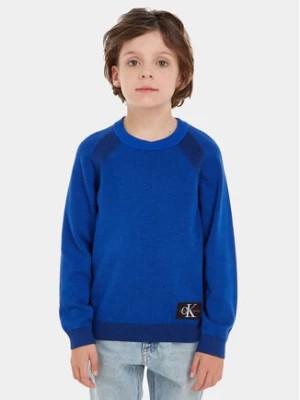Zdjęcie produktu Calvin Klein Jeans Sweter IB0IB01868 Niebieski Regular Fit