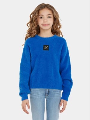 Zdjęcie produktu Calvin Klein Jeans Sweter Monogram IG0IG02217 Niebieski Regular Fit