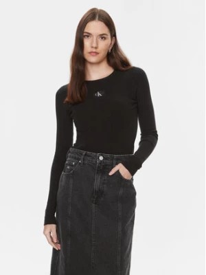 Zdjęcie produktu Calvin Klein Jeans Sweter Variegated J20J223233 Czarny Slim Fit