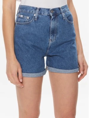 Zdjęcie produktu Calvin Klein Jeans Szorty jeansowe Mom Short J20J222801 Niebieski Mom Fit