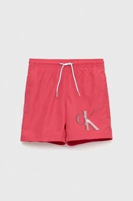 Zdjęcie produktu Calvin Klein Jeans szorty kąpielowe dziecięce kolor różowy