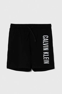 Zdjęcie produktu Calvin Klein Jeans szorty plażowe dziecięce kolor czarny regulowana talia