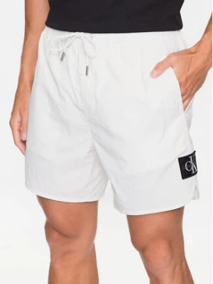 Zdjęcie produktu Calvin Klein Jeans Szorty sportowe J30J322904 Biały Regular Fit