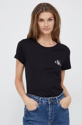 Zdjęcie produktu Calvin Klein Jeans t-shirt bawełniany (2-pack) J20J219734 kolor czarny