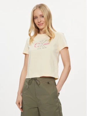 Zdjęcie produktu Calvin Klein Jeans T-Shirt Bold Monologo Baby Tee J20J222639 Écru Regular Fit