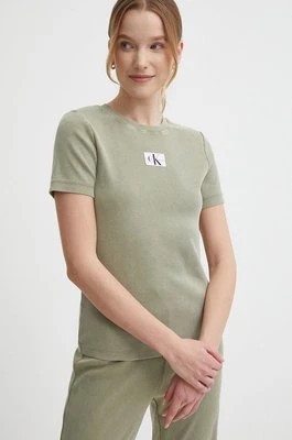Zdjęcie produktu Calvin Klein Jeans t-shirt damski kolor zielony J20J223092