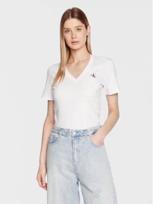 Zdjęcie produktu Calvin Klein Jeans T-Shirt J20J220303 Biały Slim Fit