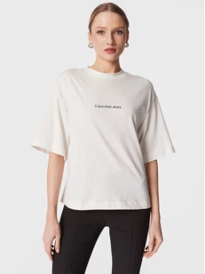 Zdjęcie produktu Calvin Klein Jeans T-Shirt J20J220514 Biały Loose Fit