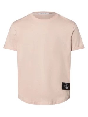 Zdjęcie produktu Calvin Klein Jeans T-shirt męski Mężczyźni Bawełna różowy jednolity,