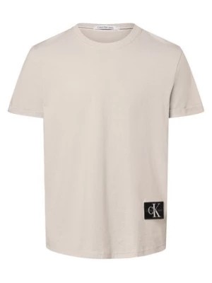 Zdjęcie produktu Calvin Klein Jeans T-shirt męski Mężczyźni Bawełna szary jednolity,