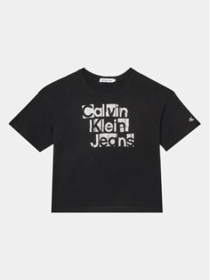 Zdjęcie produktu Calvin Klein Jeans T-Shirt Metallic IG0IG02340 Czarny Regular Fit