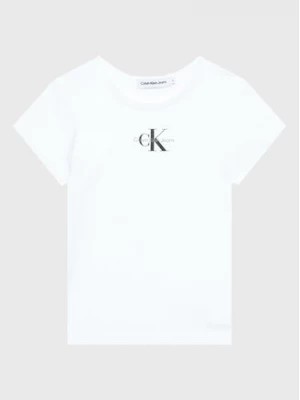 Zdjęcie produktu Calvin Klein Jeans T-Shirt Micro Monogram IG0IG01470 Biały Regular Fit