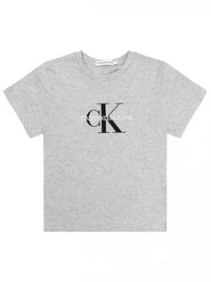 Zdjęcie produktu Calvin Klein Jeans T-Shirt Monogram Logo IU0IU00068 Szary Regular Fit