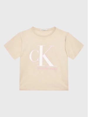 Zdjęcie produktu Calvin Klein Jeans T-Shirt Reveal Monogram IG0IG01939 Beżowy Regular Fit