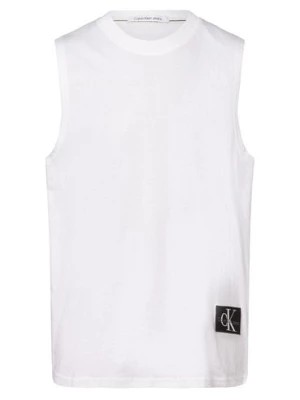 Zdjęcie produktu Calvin Klein Jeans Tank top męski Mężczyźni Bawełna biały jednolity,